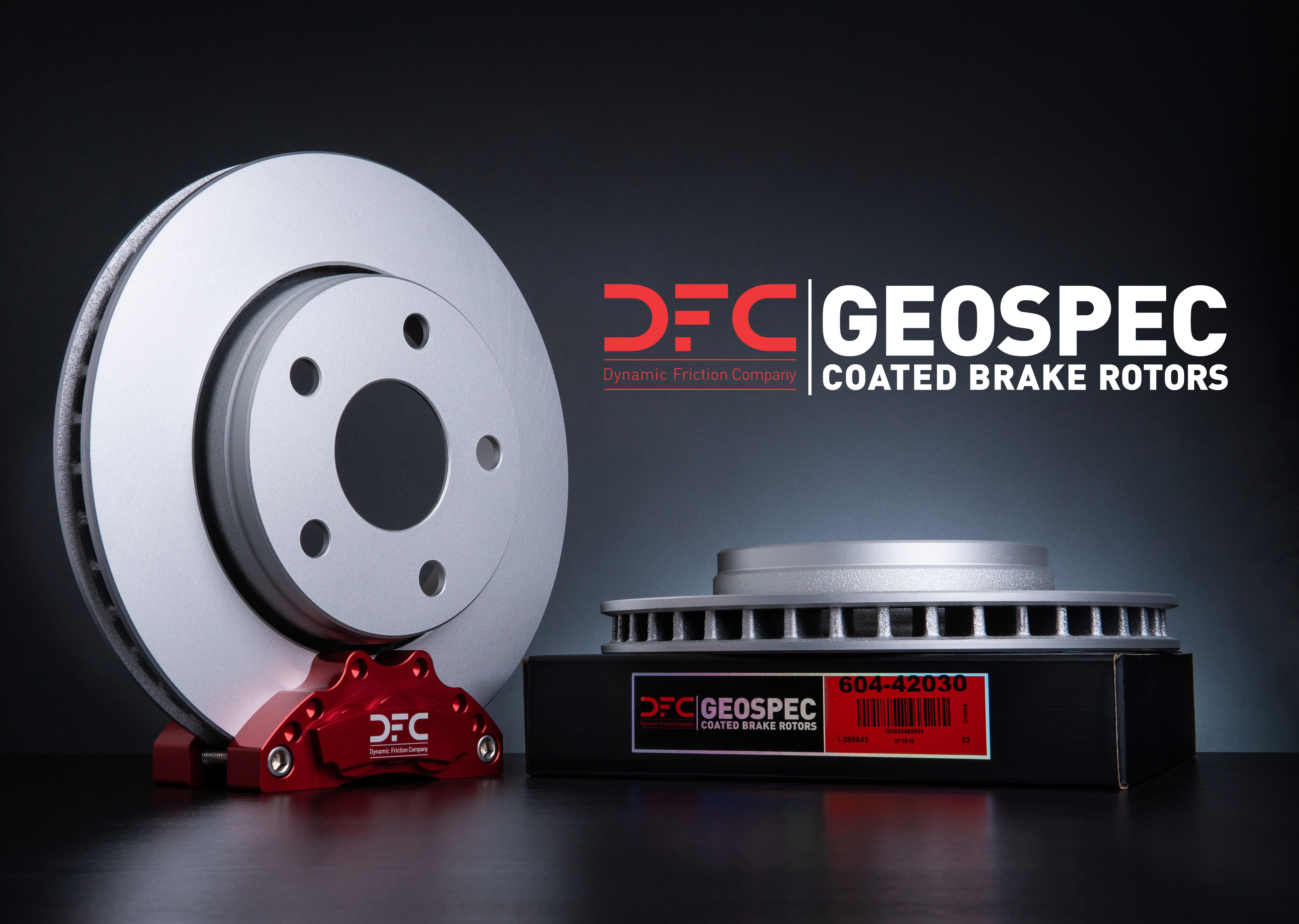 1 Rear Dynamic Friction Company GEOSPEC Coated Brake Rotor 604-21034