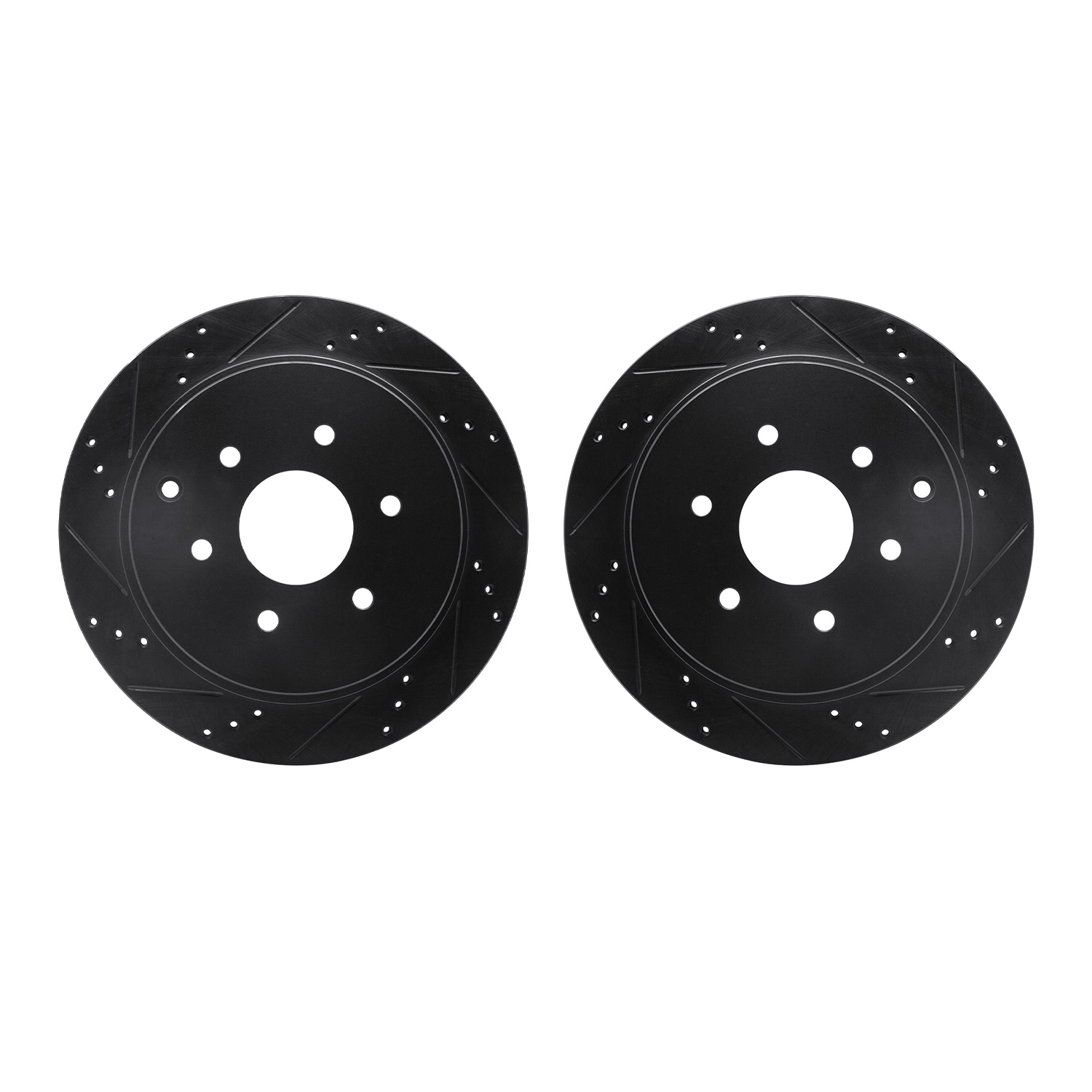 2024 INFINITI QX80 DFC Rotors-Drilled and Slotted-Black