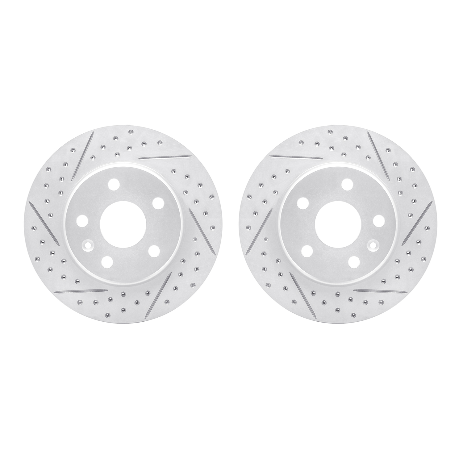 DFC Front Drilled Slotted Brake Rotors (Set of 2) - 3