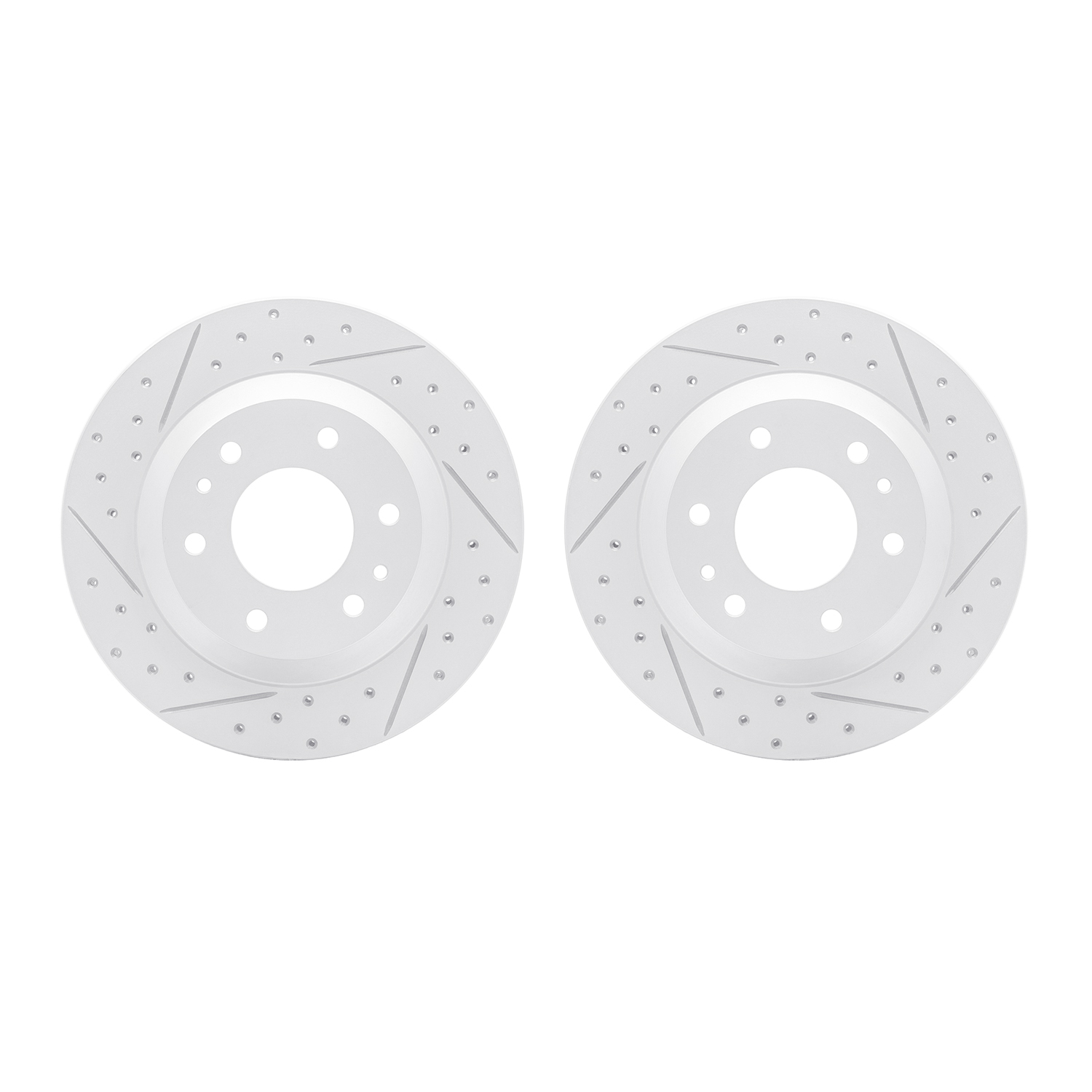 DFC Front Drilled Slotted Brake Rotors (Set of 2) - 3