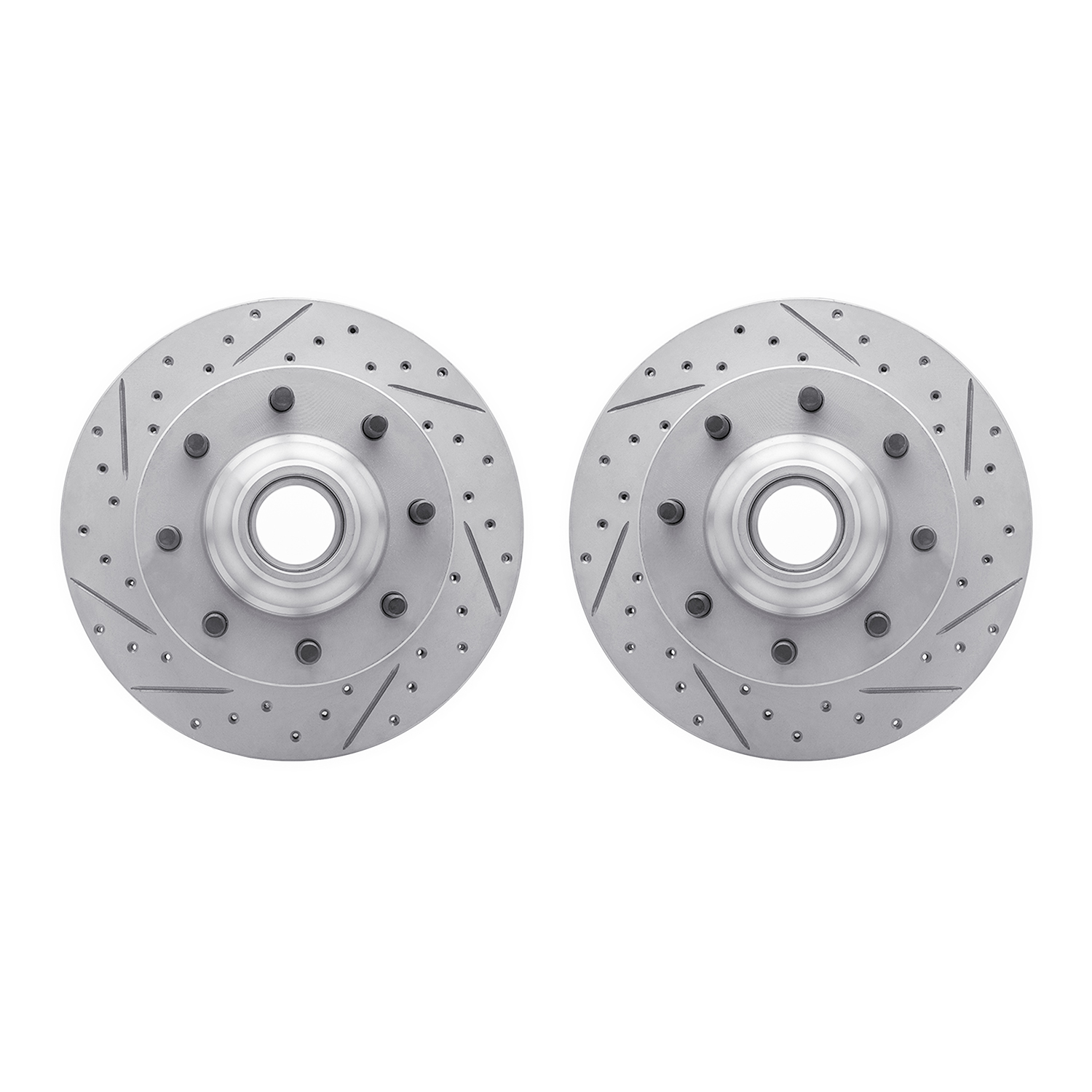 DFC Front Drilled Slotted Brake Rotors (Set of 2) - 3
