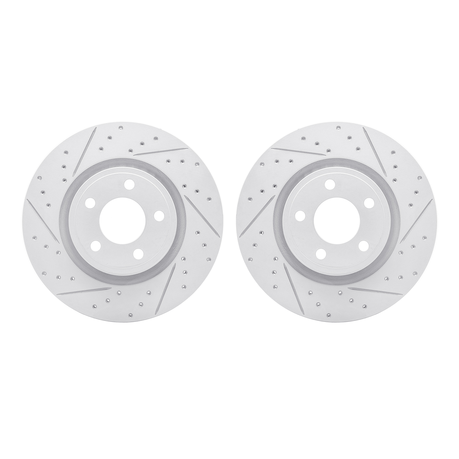 DFC Front Drilled Slotted Brake Rotors (Set of 2) - 3