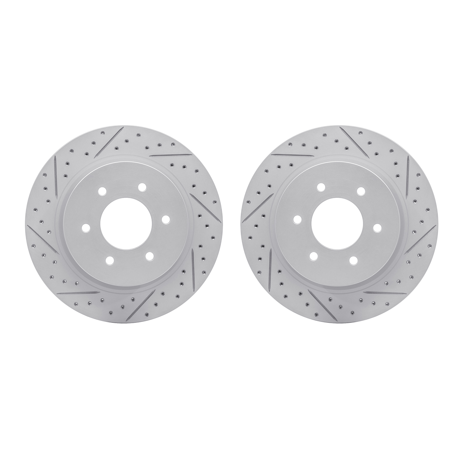 DFC Front Drilled Slotted Brake Rotors (Set of 2) - 3