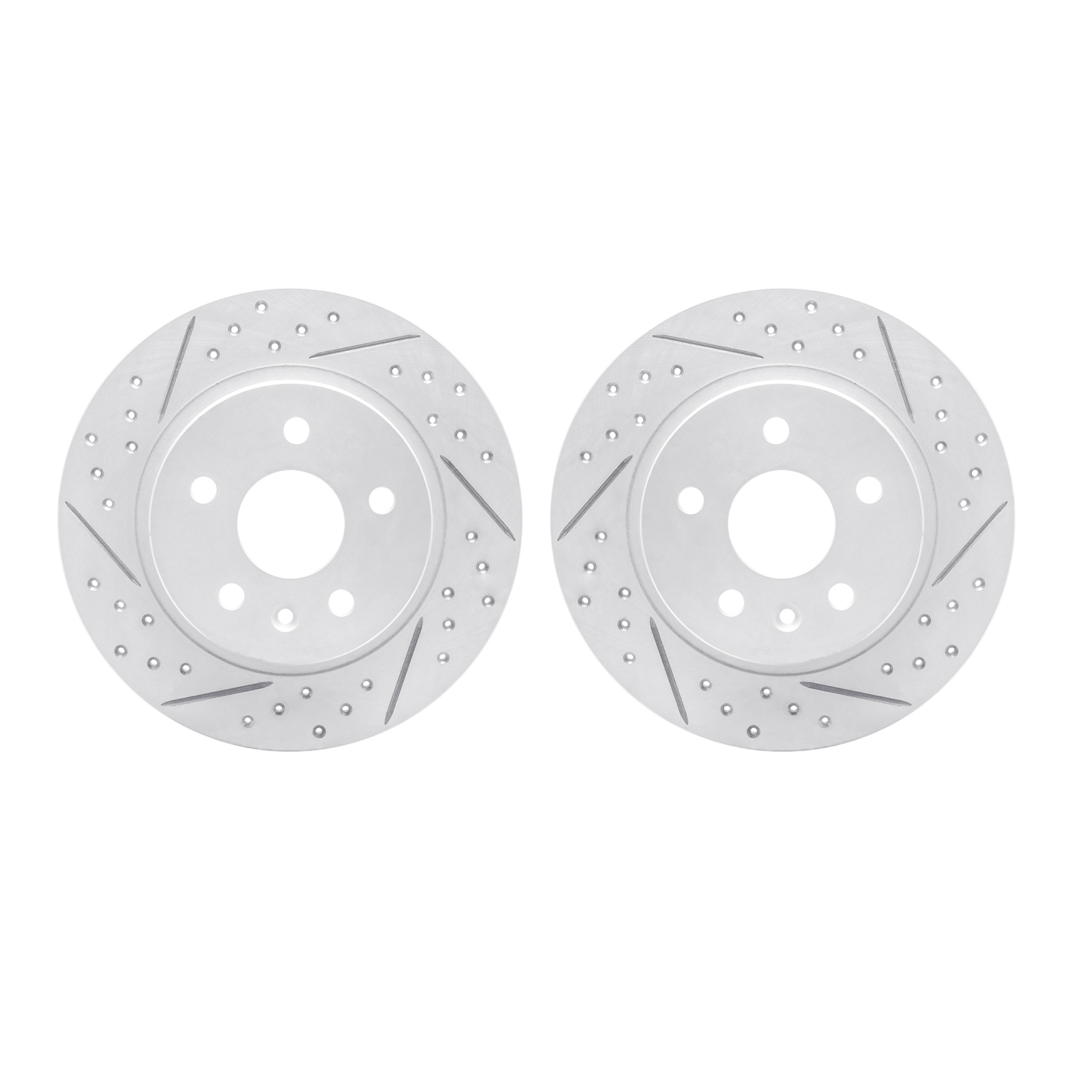 DFC Rear Drilled Slotted Brake Rotors (Set of 2) - 3