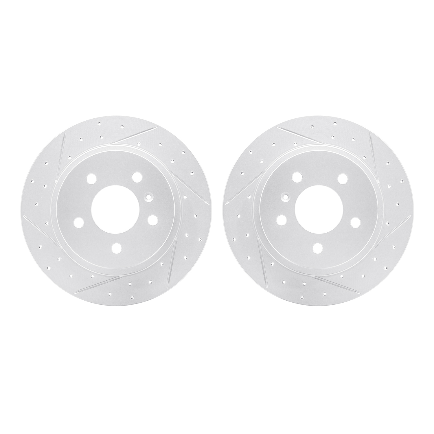 DFC Rear Drilled Slotted Brake Rotors (Set of 2) - 3