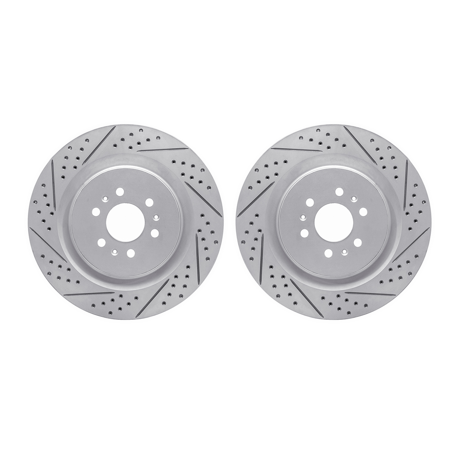 DFC Rear Drilled Slotted Brake Rotors (Set of 2) - 3