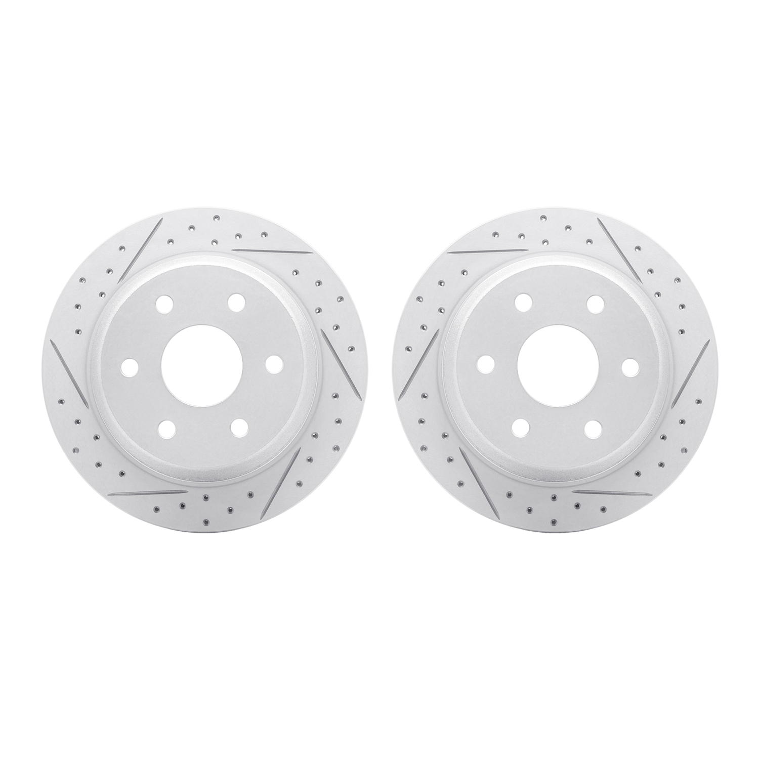 DFC Rear Drilled Slotted Brake Rotors (Set of 2) - 3