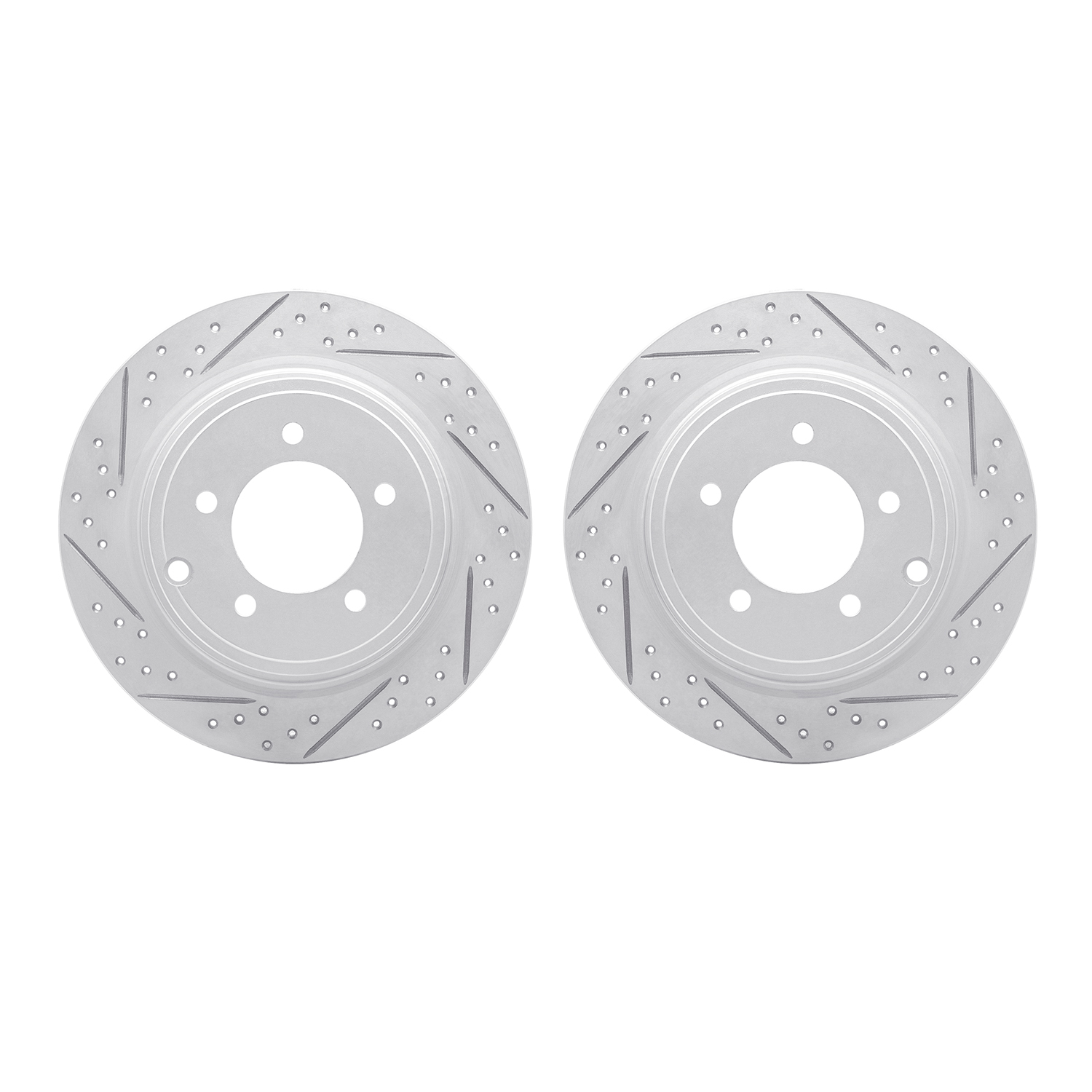 DFC Rear Drilled Slotted Brake Rotors (Set of 2) - 3