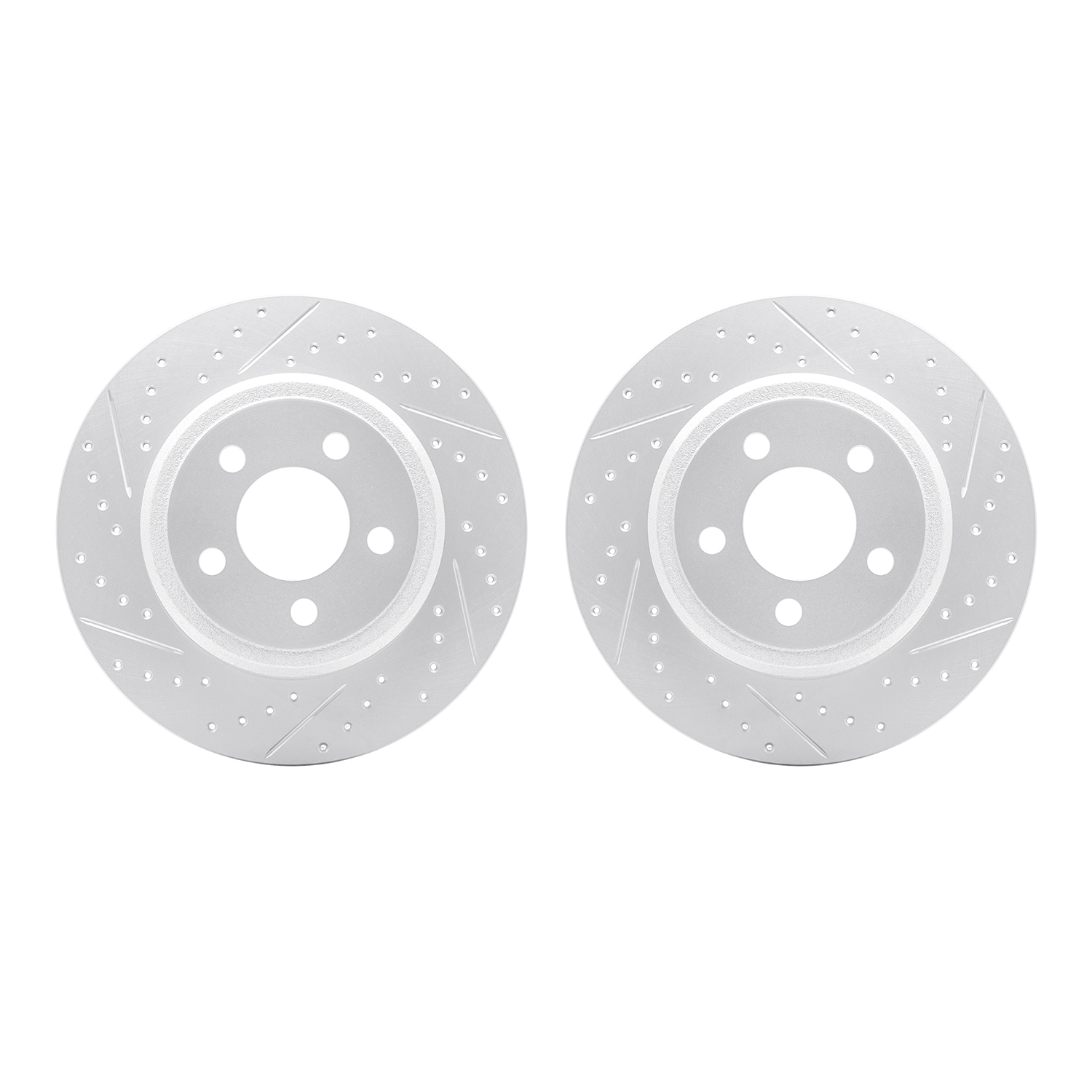 DFC Rear Drilled Slotted Brake Rotors (Set of 2) - 3