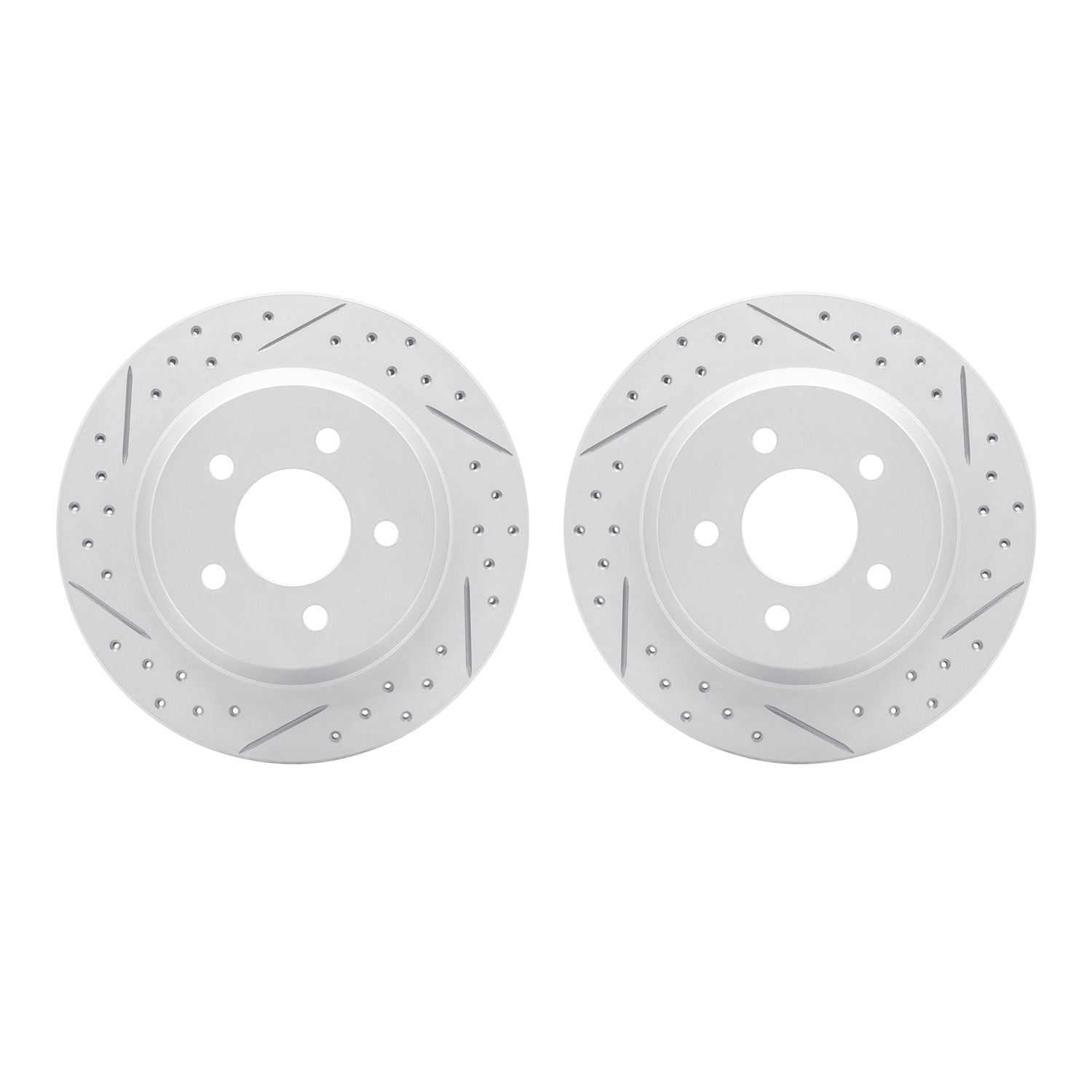 DFC Rear Drilled Slotted Brake Rotors (Set of 2) - 3