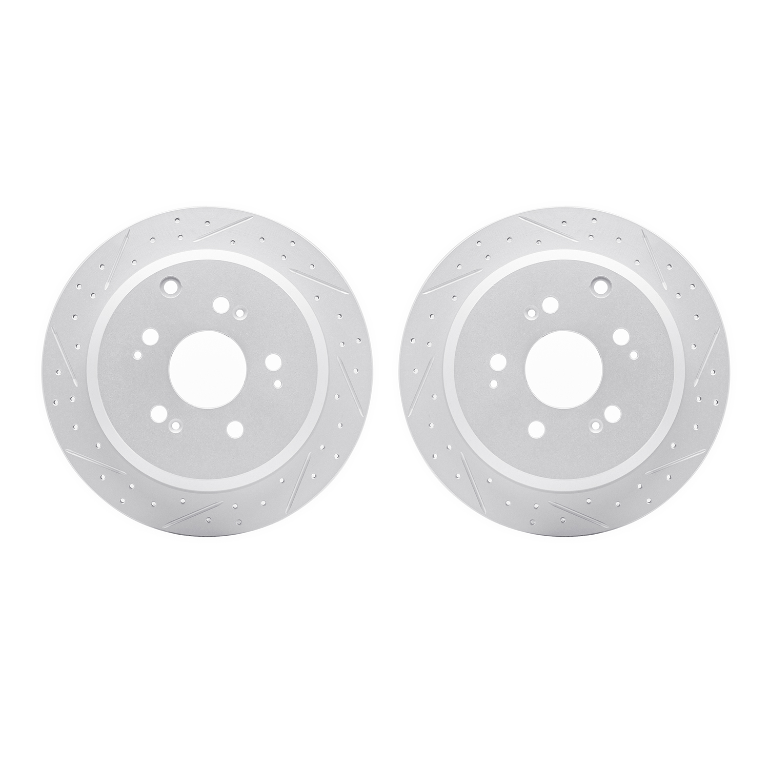 DFC Rear Drilled Slotted Brake Rotors (Set of 2) - 3