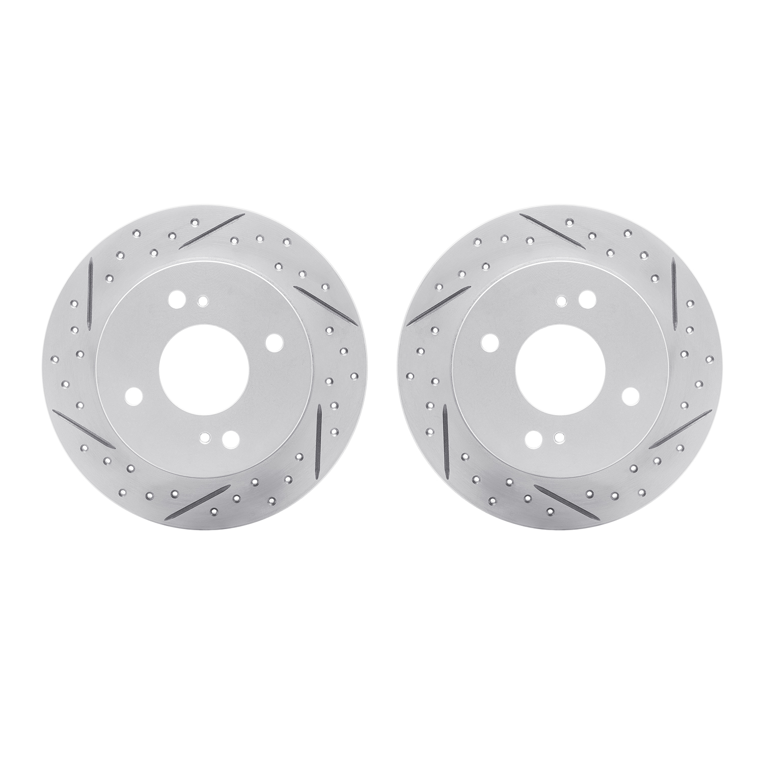 DFC Rear Drilled Slotted Brake Rotors (Set of 2) - 3
