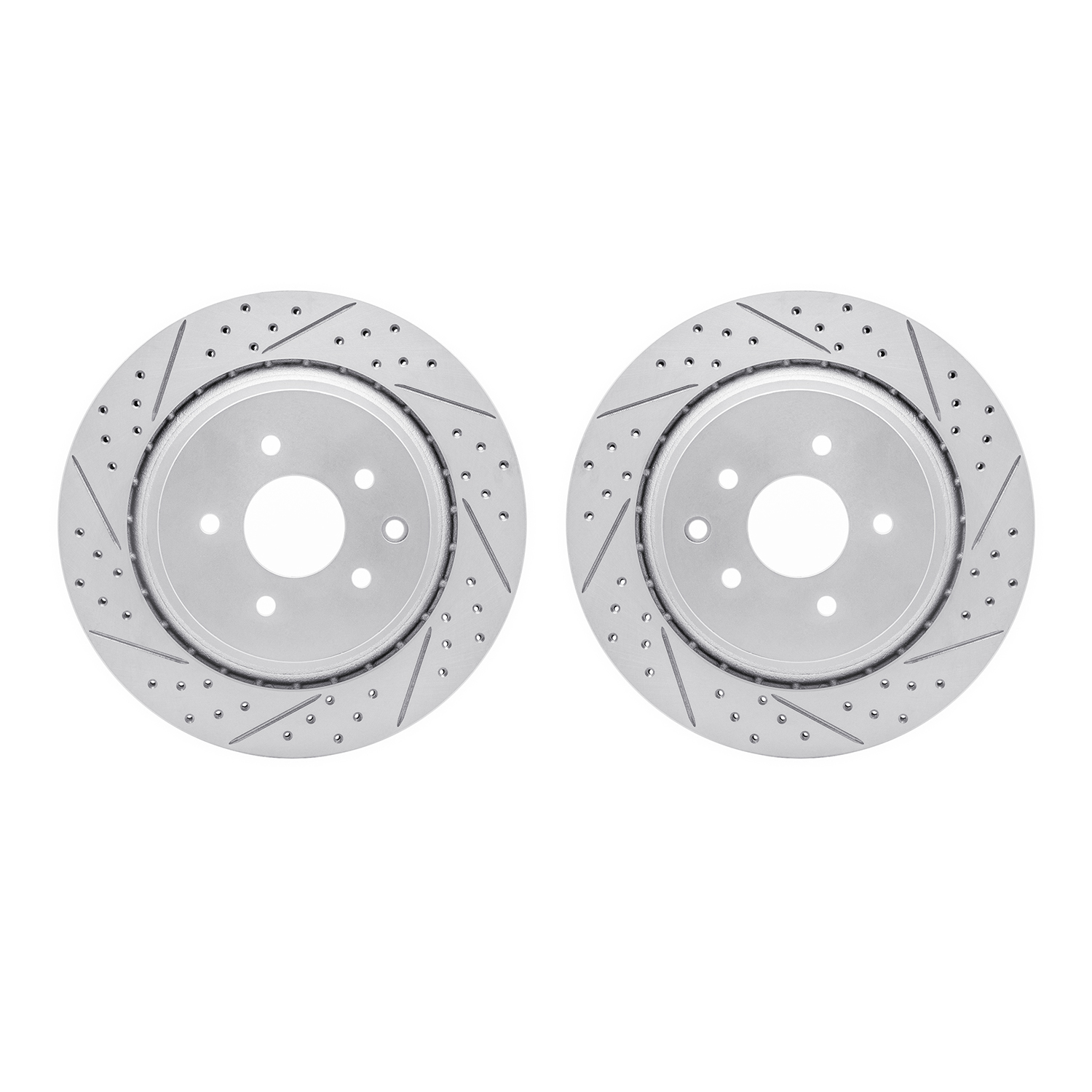 DFC Rear Drilled Slotted Brake Rotors (Set of 2) - 3