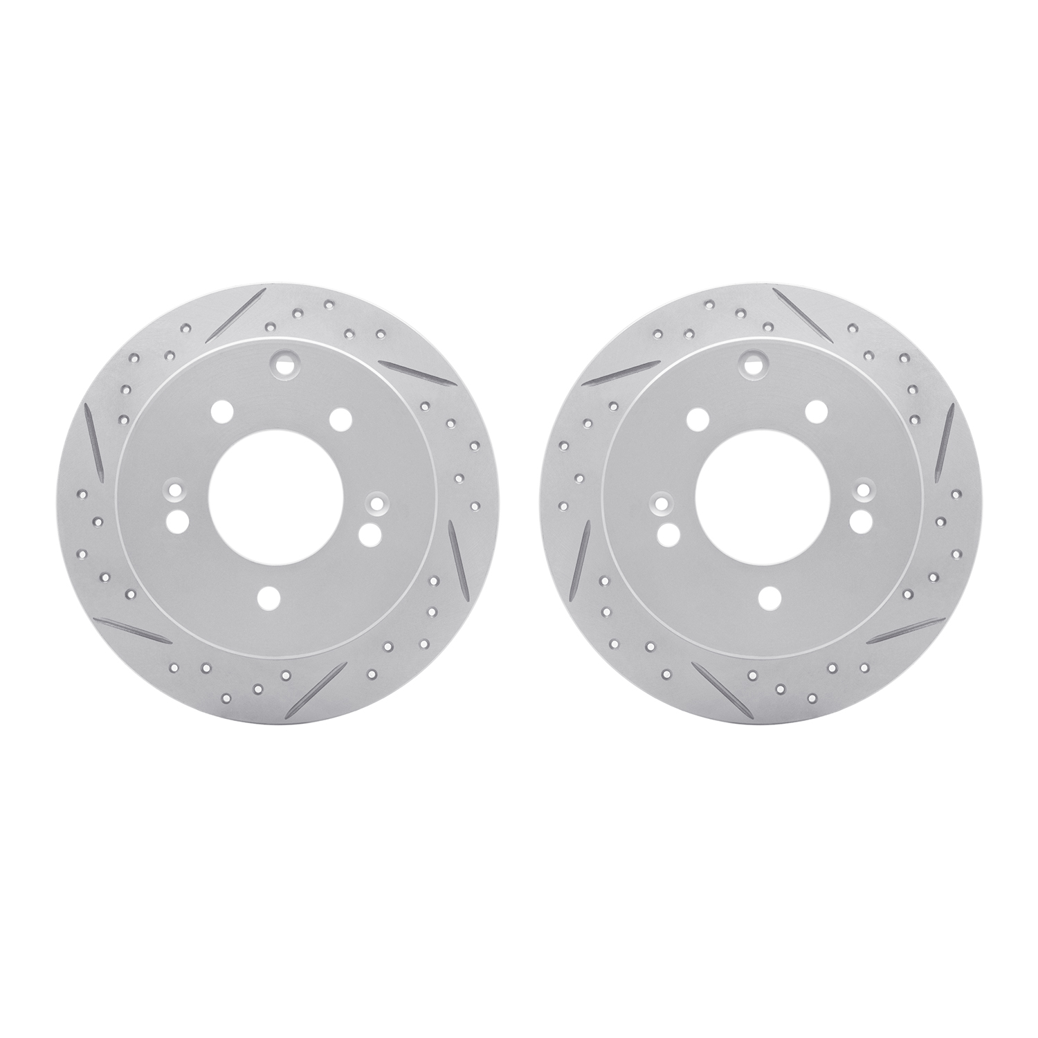 DFC Rear Drilled Slotted Brake Rotors (Set of 2) - 3