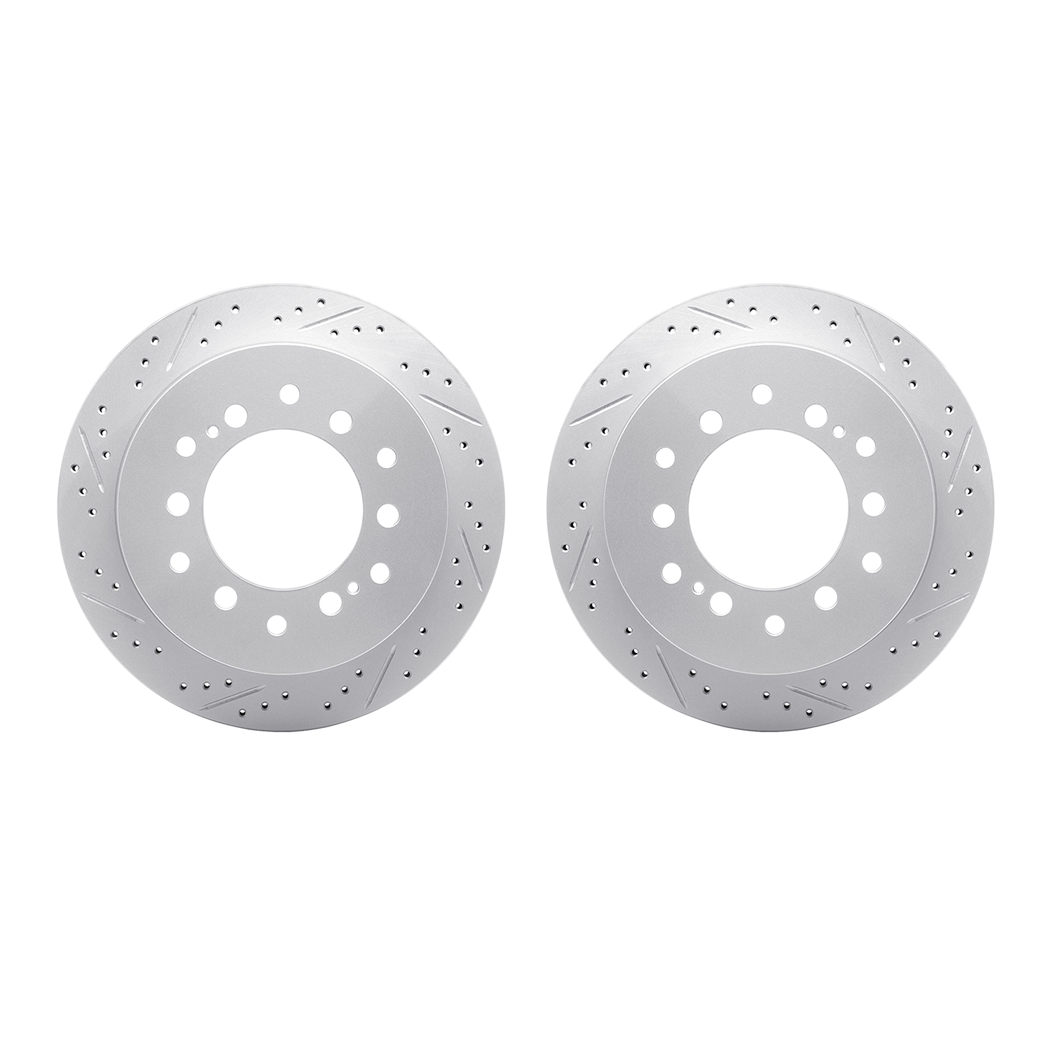 DFC Rear Drilled Slotted Brake Rotors (Set of 2) - 3
