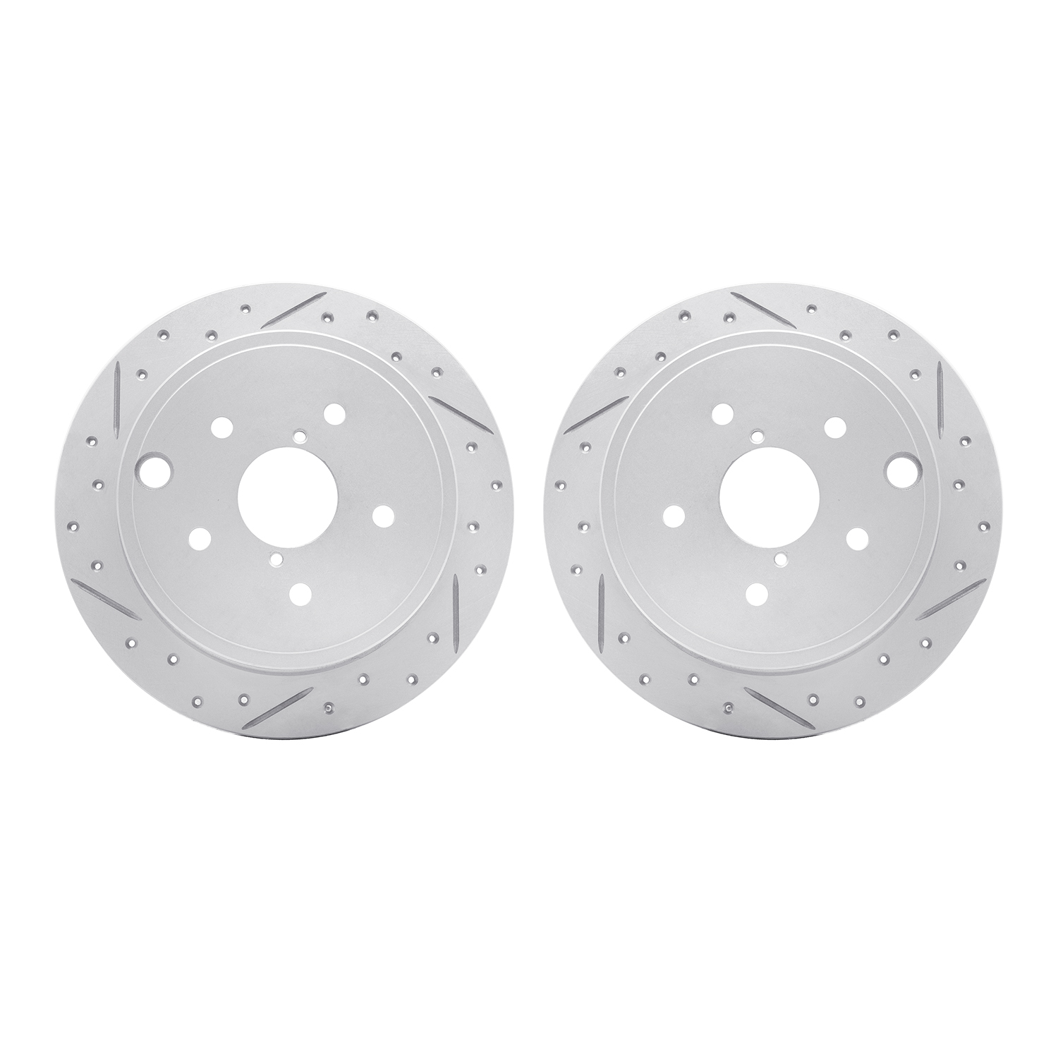 DFC Rear Drilled Slotted Brake Rotors (Set of 2) - 3