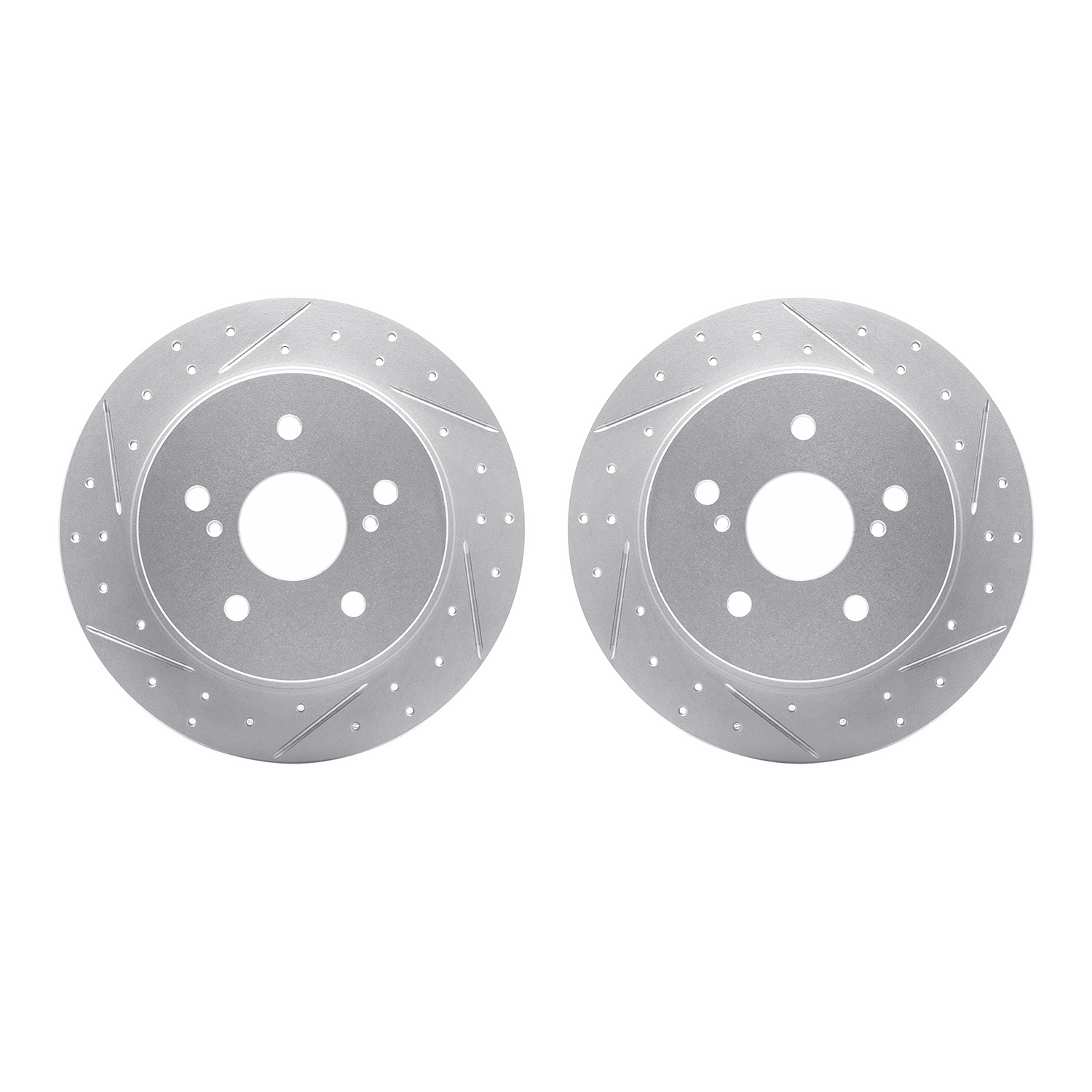 DFC Rear Drilled Slotted Brake Rotors (Set of 2) - 3
