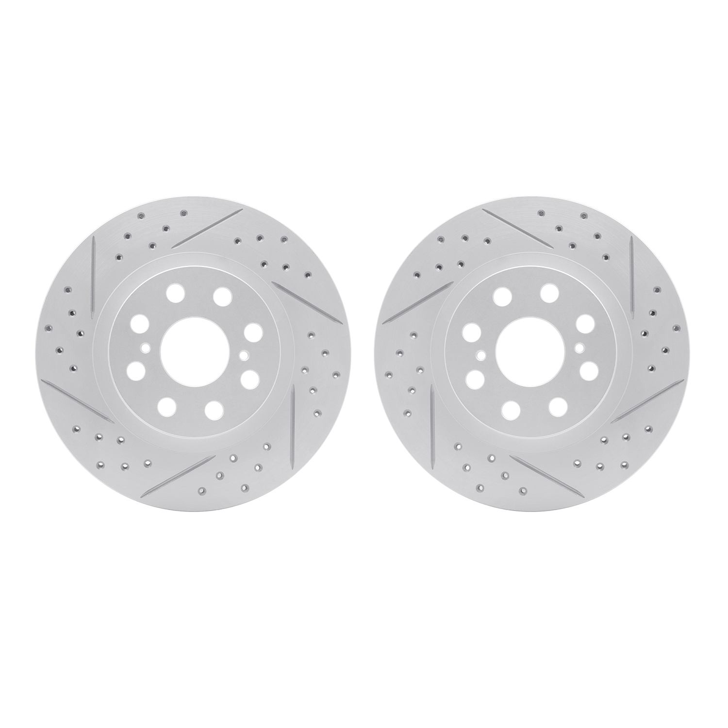 DFC Rear Drilled Slotted Brake Rotors (Set of 2) - 3