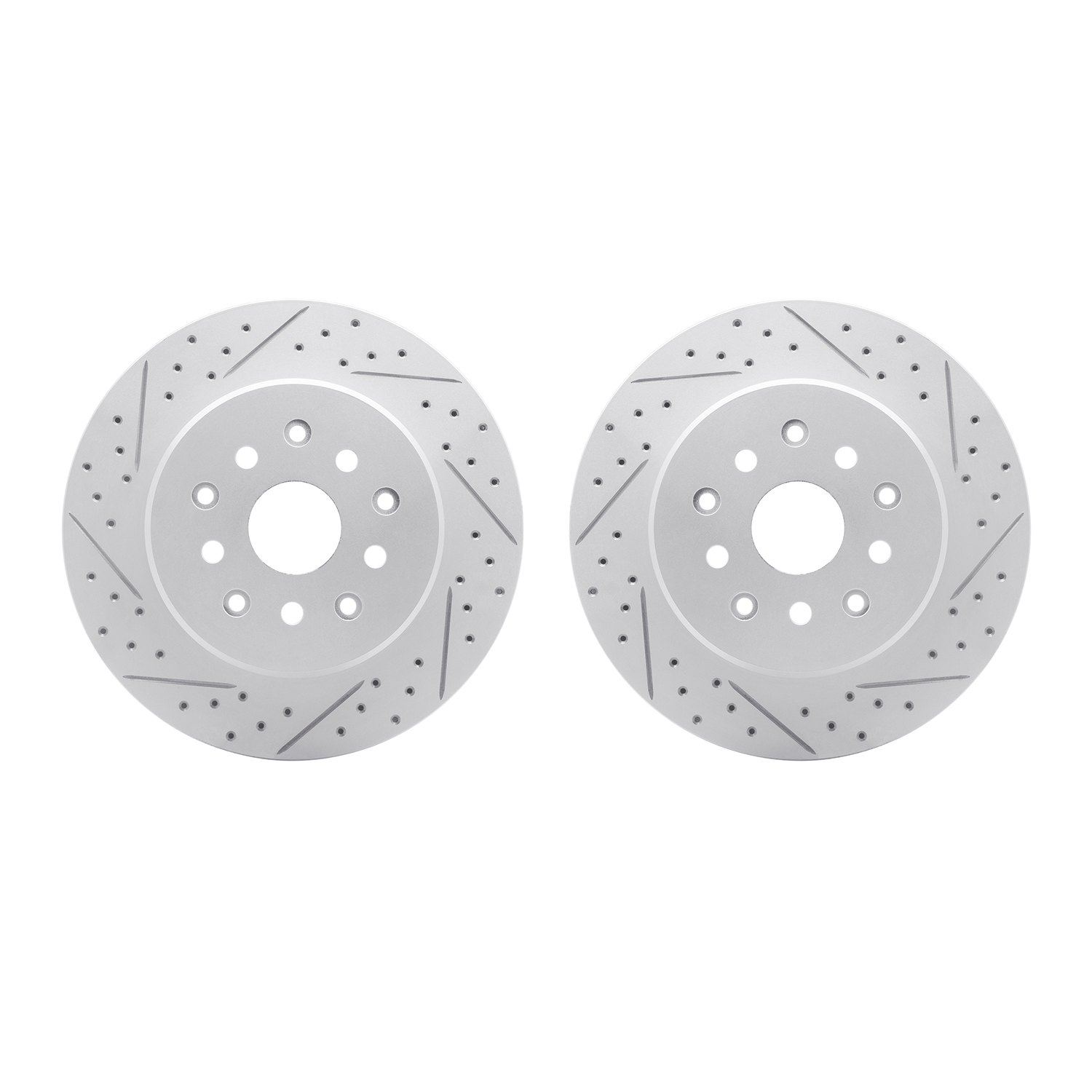 DFC Rear Drilled Slotted Brake Rotors (Set of 2) - 3