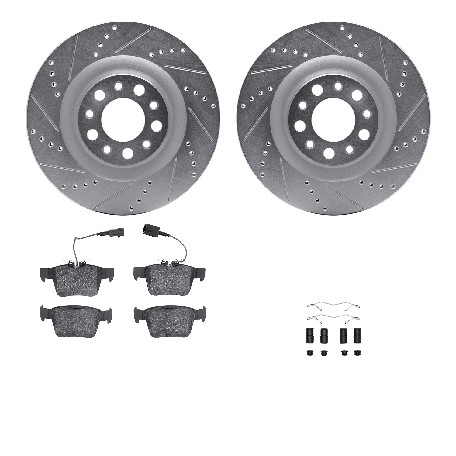 2025 Alfa Romeo Giulia DFC Rotors-Drilled and Slotted-Silver with 5000 ...