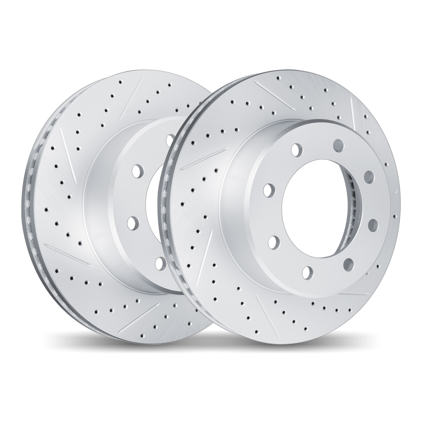 DFC Front Drilled Slotted Brake Rotors (Set of 2) - 2