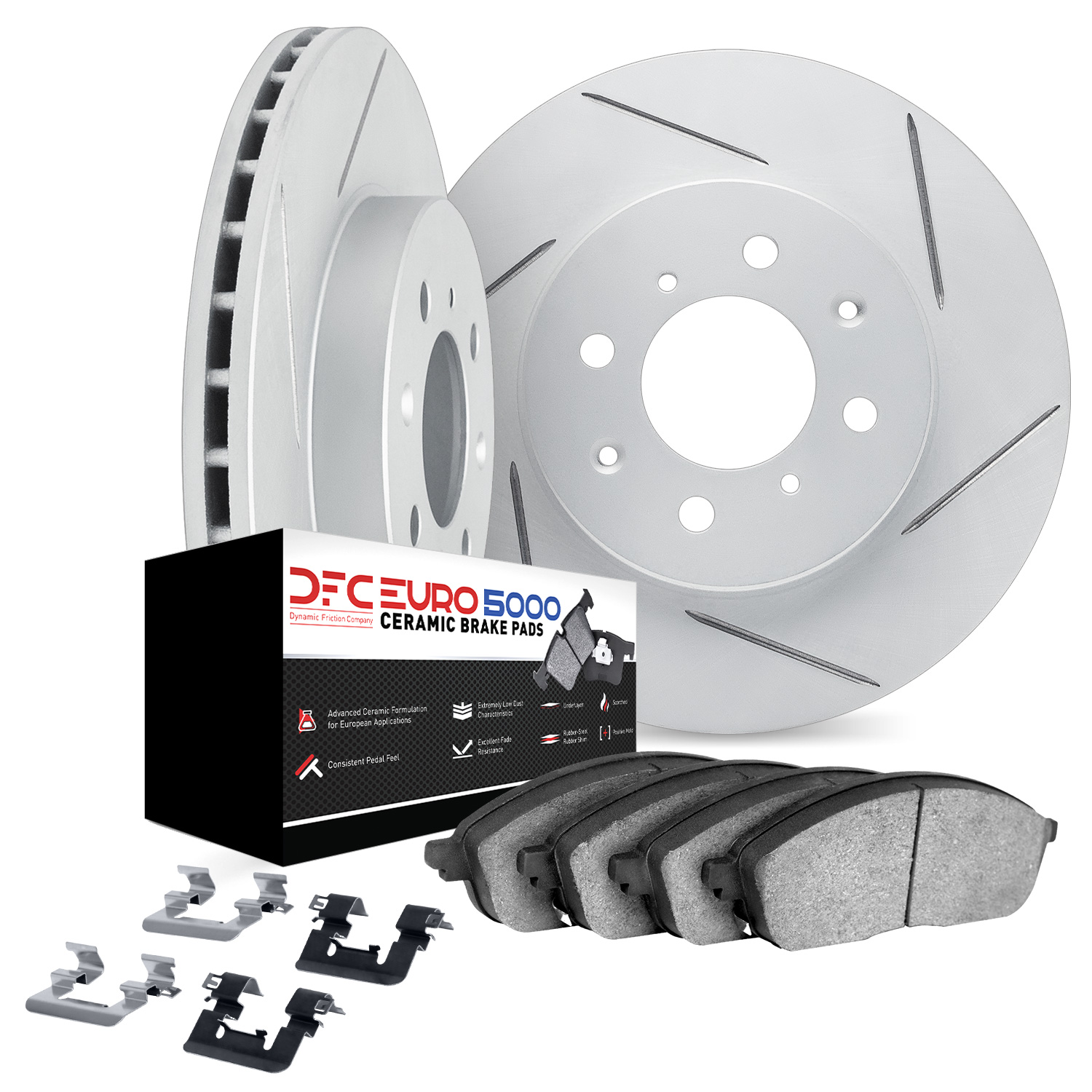 2015 Mini Cooper DFC Geoperformance Rotors-Slotted with EURO 5000 ...