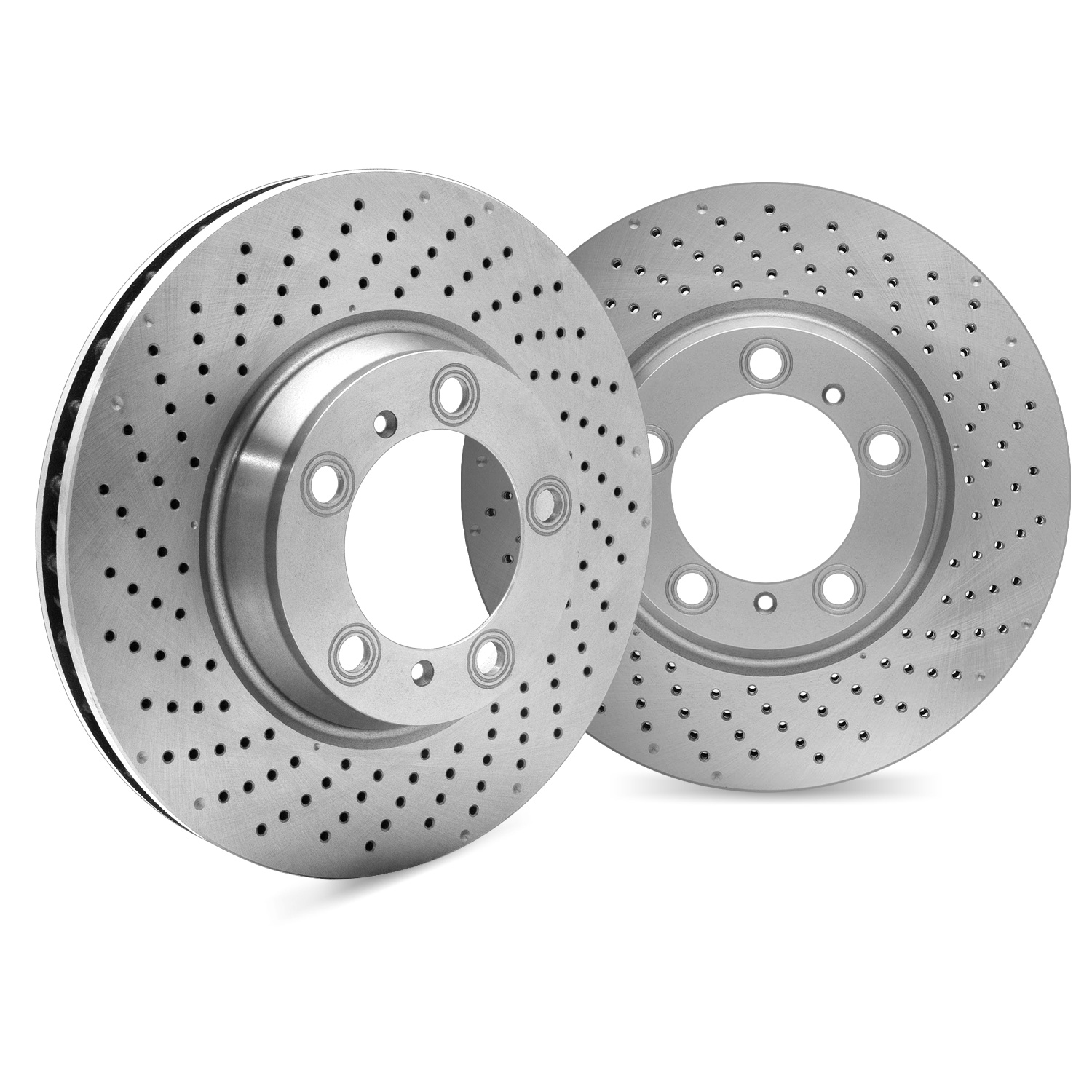 Detroit Axle Rear Drilled & Slotted Brake Rotors For 1996-2002 Ford Crown Victoria & Lincoln Town Car