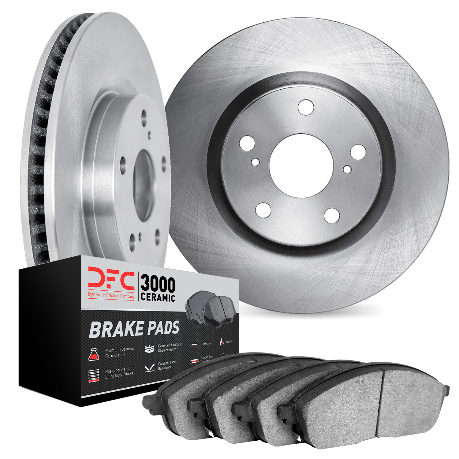 DFC Front Brake Pad and Rotor Kit — image 3
