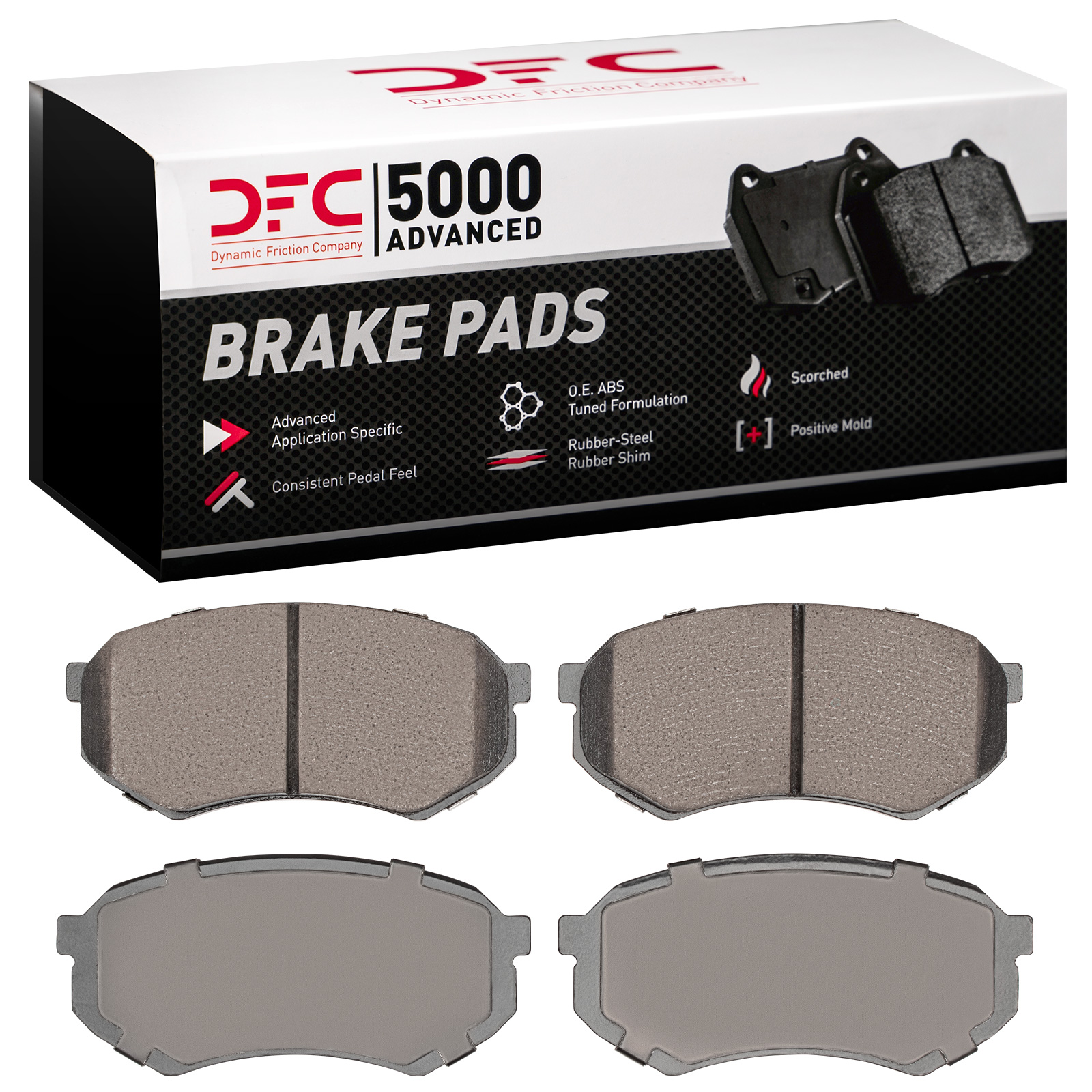 Dynamic Friction 5000 Advanced Brake Pads Without Hardware - 1551-0433-00 — image 7
