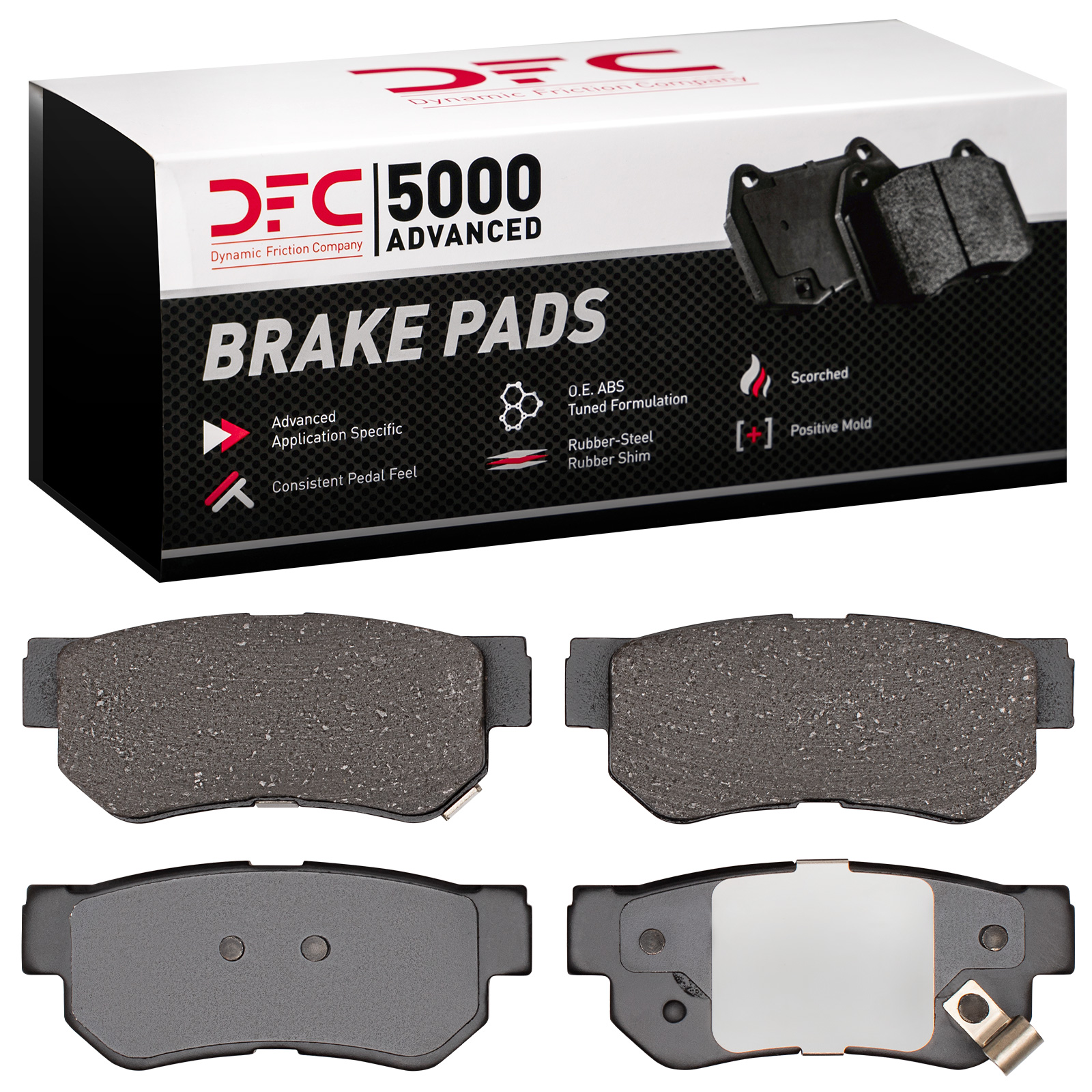 Dynamic Friction 5000 Advanced Brake Pads Without Hardware - 1551-0813-00 - 8