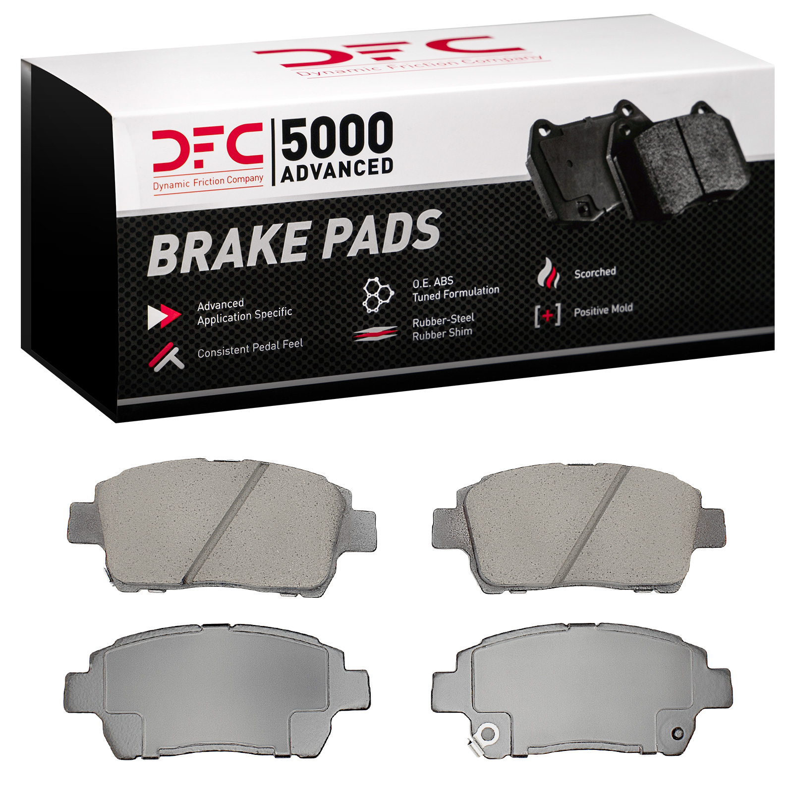 Dynamic Friction 5000 Advanced Brake Pads Without Hardware - 1552-0822-00 - 8