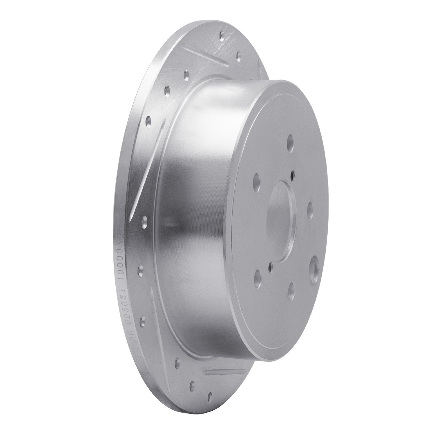 2021 Subaru WRX DFC Brake Rotor - Drilled and Slotted - Silver