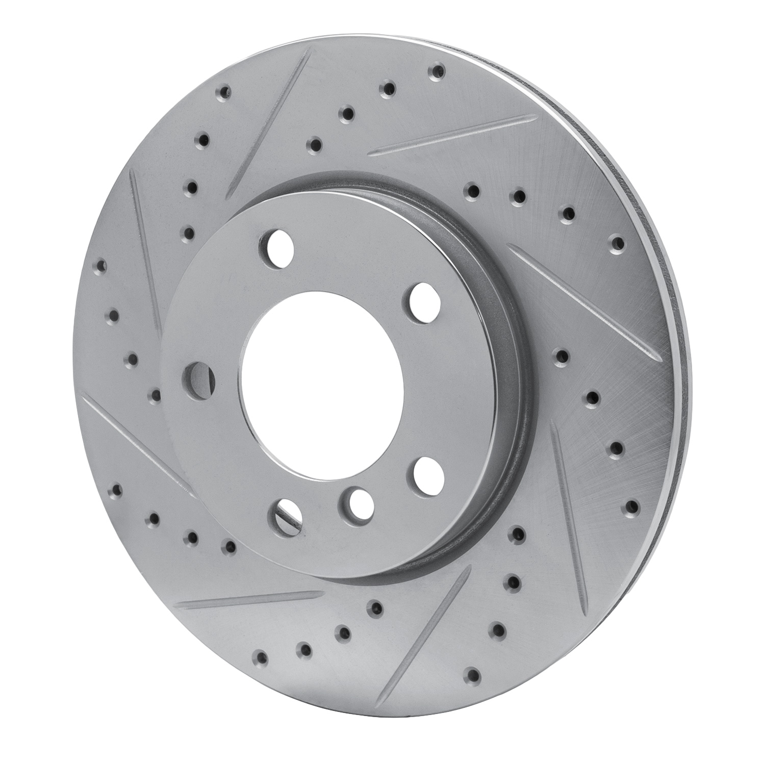 2014 Mini Cooper Countryman DFC Brake Rotor - Drilled and Slotted - Silver