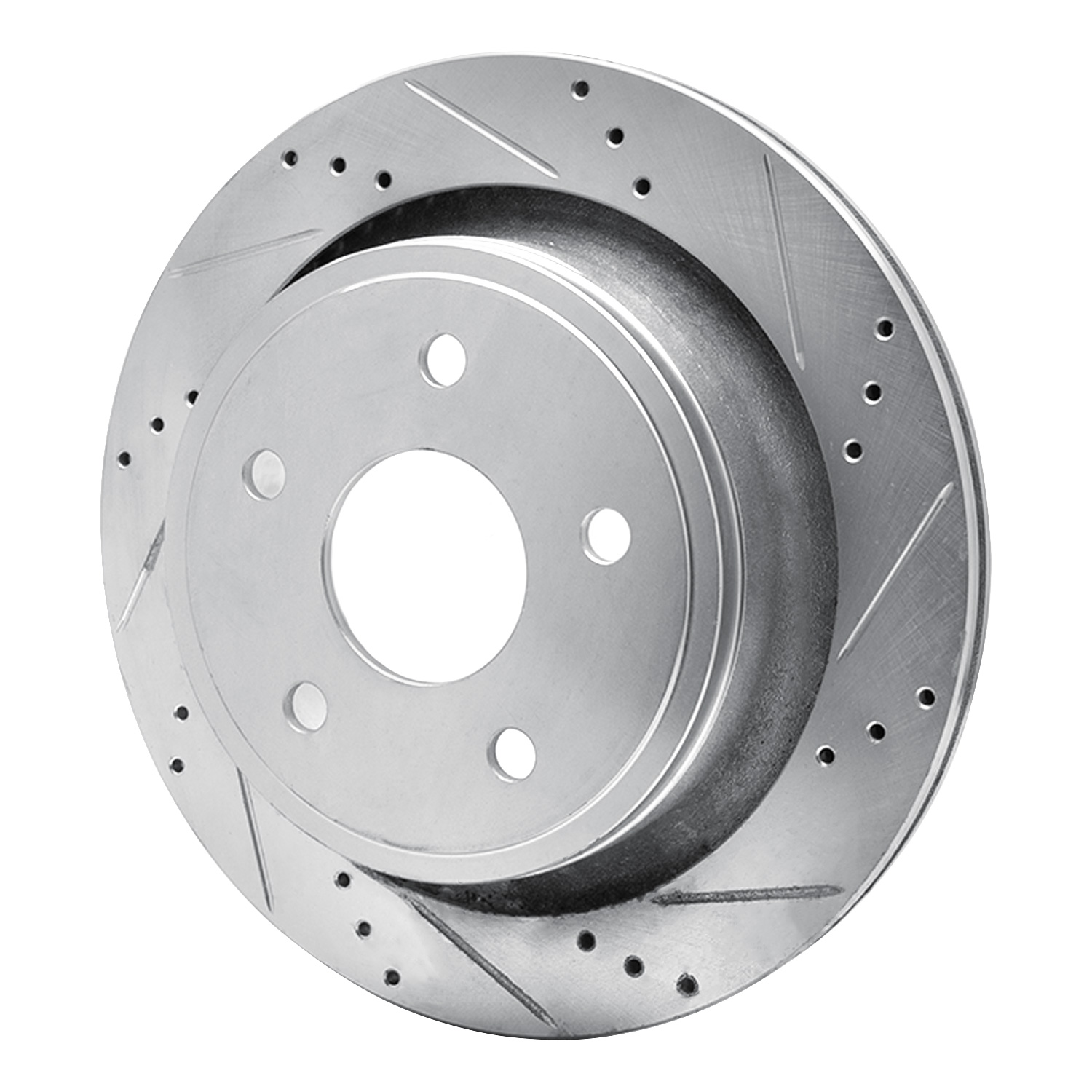 2006 Dodge Durango DFC Brake Rotor - Drilled and Slotted - Silver
