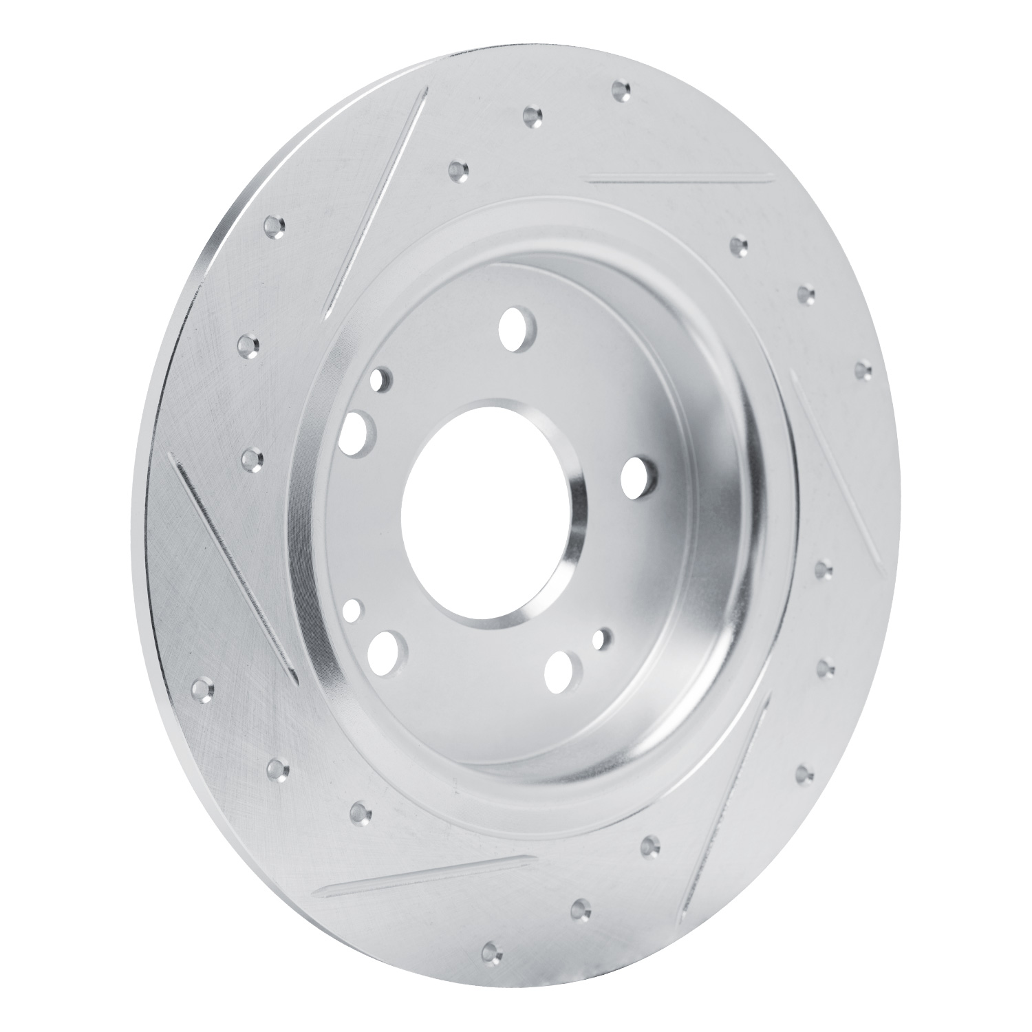 2025 Acura Integra DFC Brake Rotor - Drilled and Slotted - Silver
