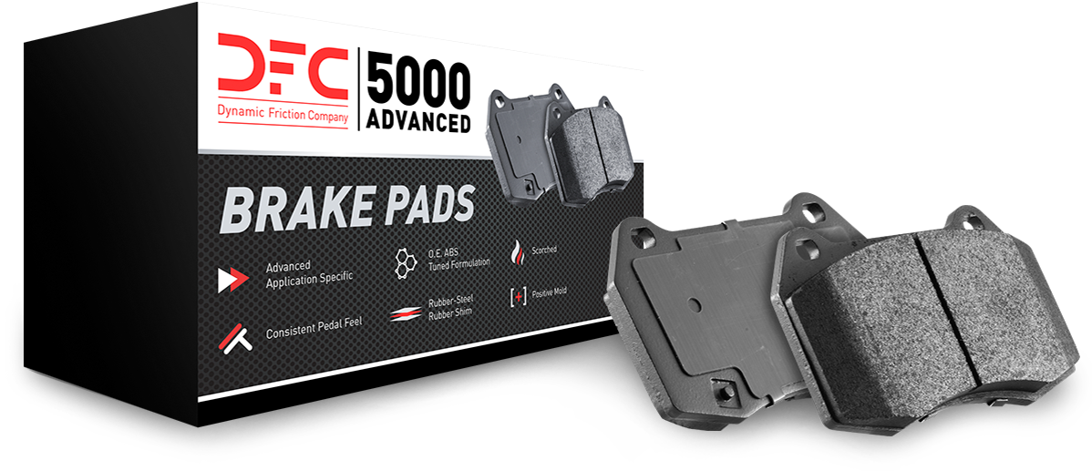 Dynamic Friction Company 3000 Semi-Metallic Brake Pads and Hardware Kit 