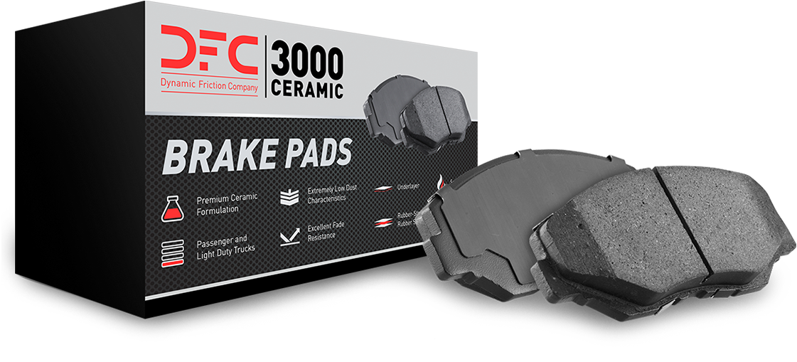 Dynamic Friction 7314-74042 - Brake Kit - Silver Zinc Coated Drilled and  Slotted Rotors and 3000 Ceramic Brake Pads with Hardware