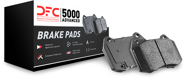 Dynamic Friction Company 5000 Advanced Brake Pads Ceramic and Hardware Kit 