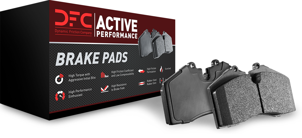 Dynamic Friction Company Active Performance Pads Low Metallic 1115-1440-00-Front Set