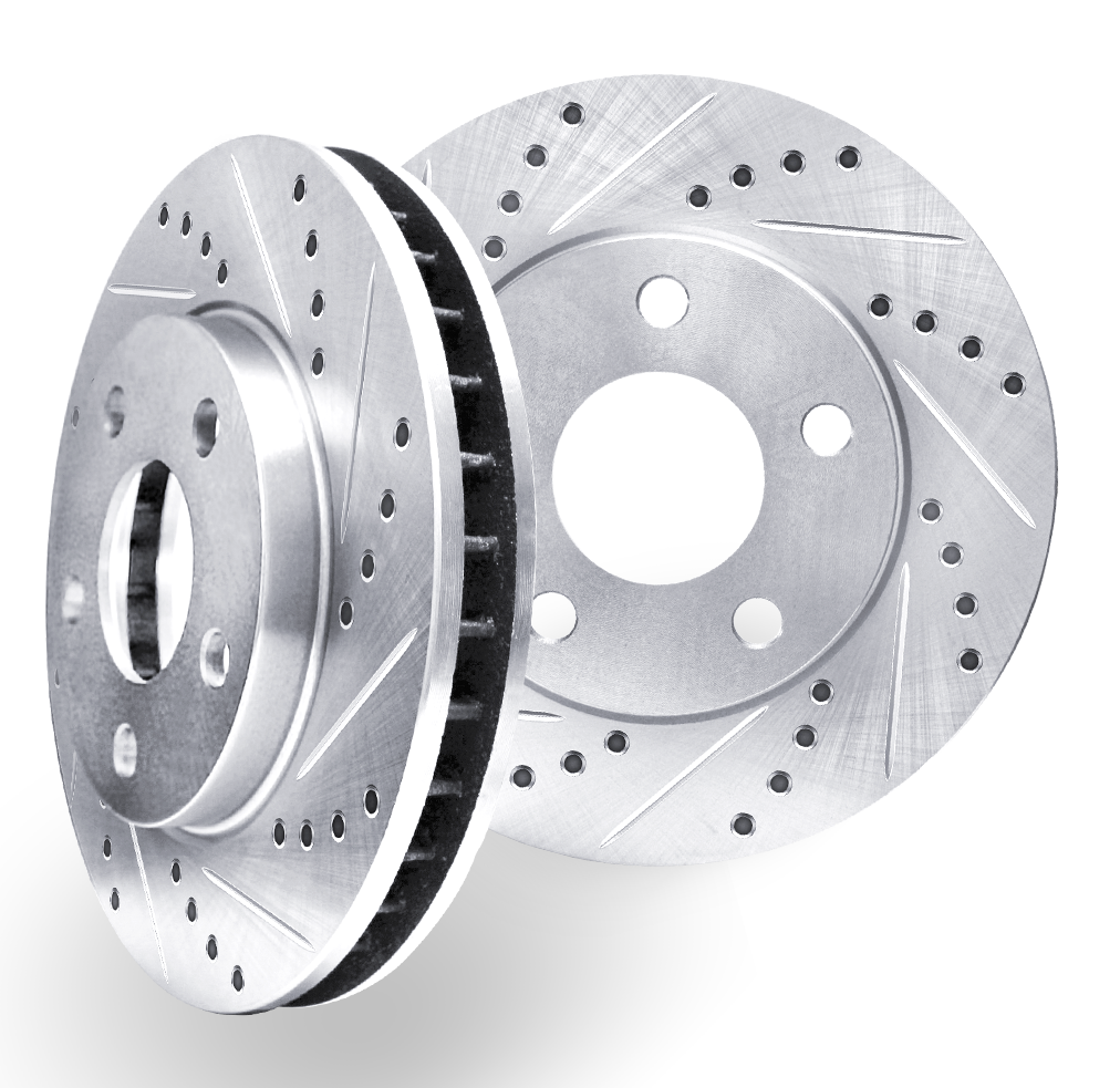 right drilled slotted right drilled slotted