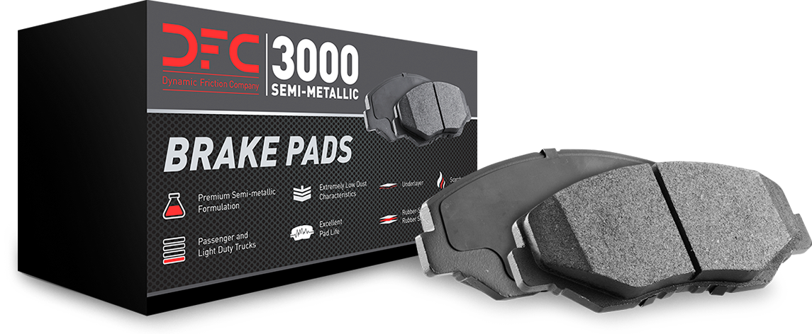 Semi Metallic and Hardware Kit Dynamic Friction Company 5000 Advanced Brake Pads